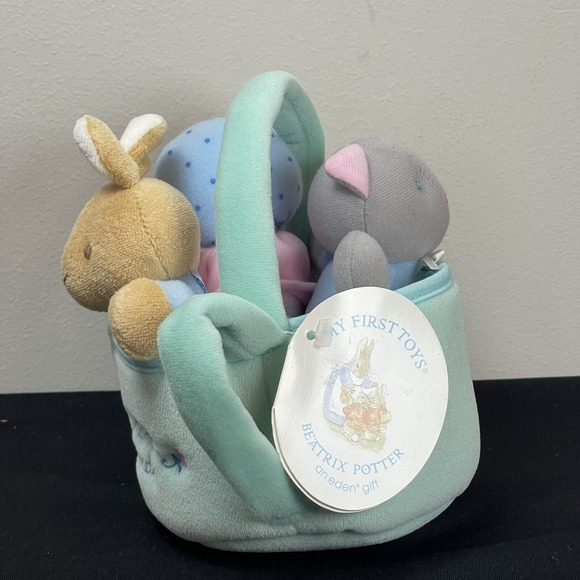 EDEN Peter Rabbit & Friends Watering Can Plush My 1st Toys Beatrix Potter w/Tag - Picture 5 of 9